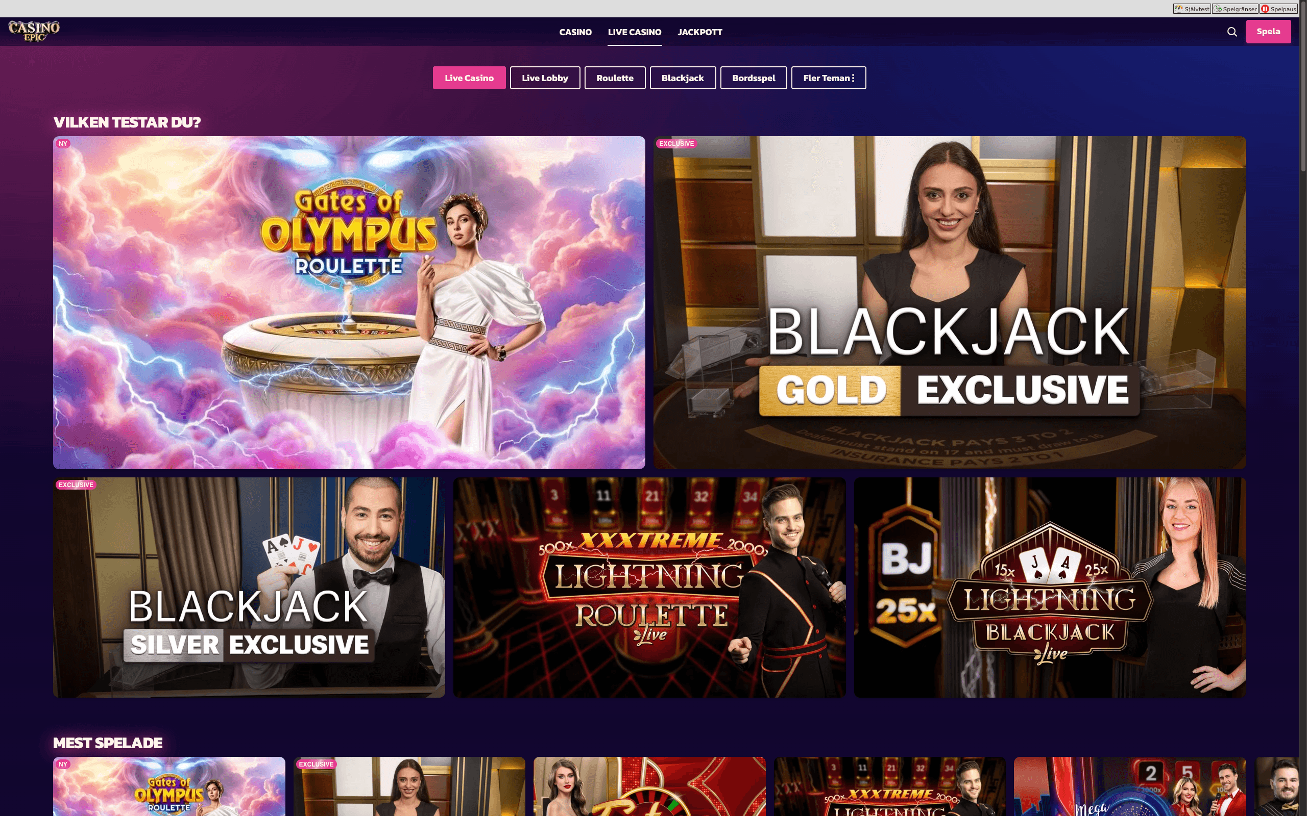 casino-epic live casino