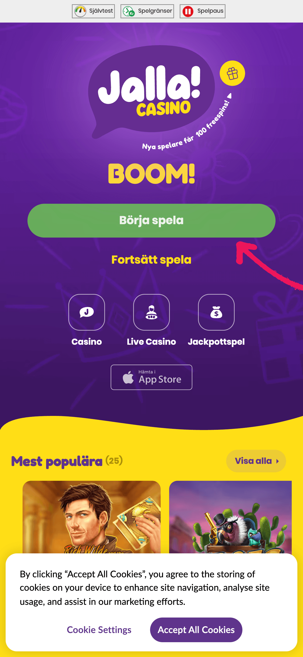 jalla-casino på mobilen