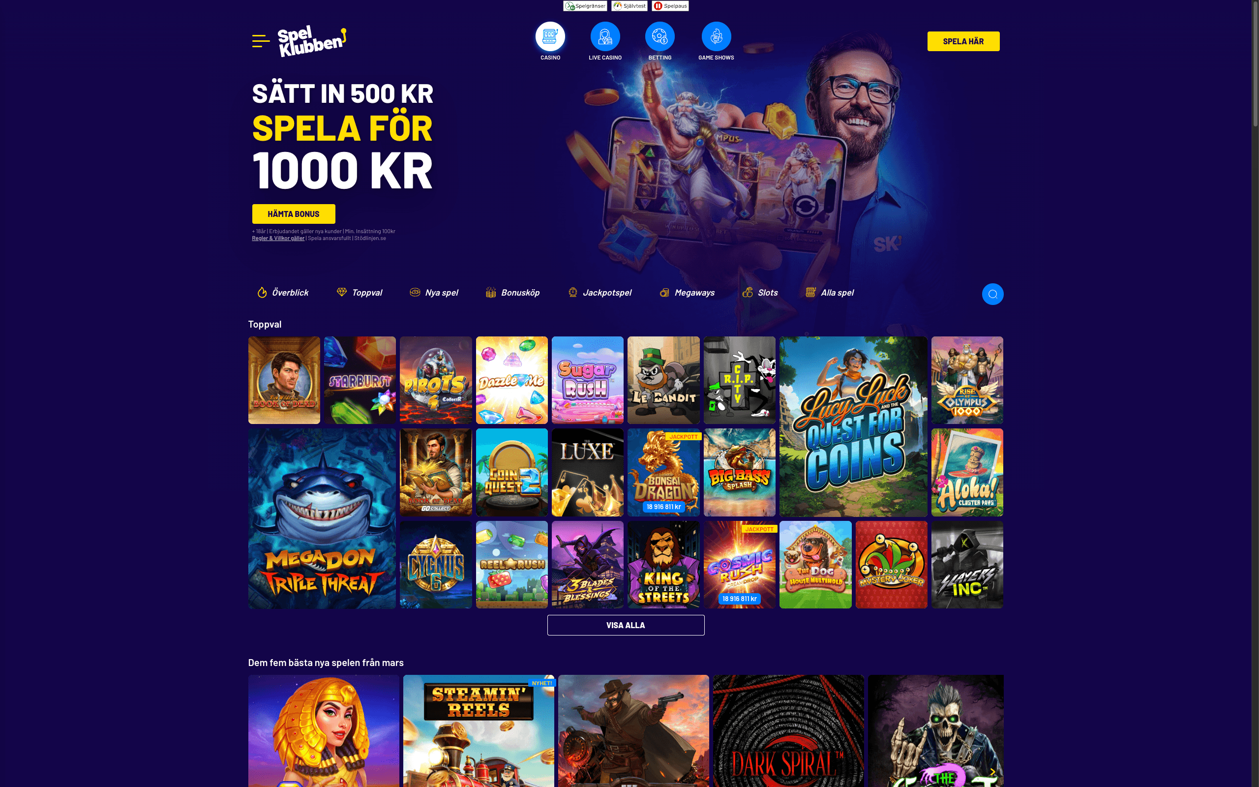 spelklubben startsida