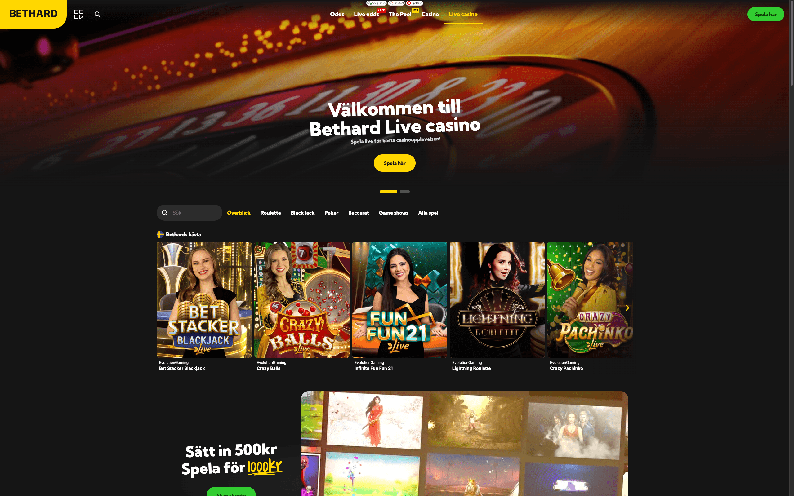 bethard live casino